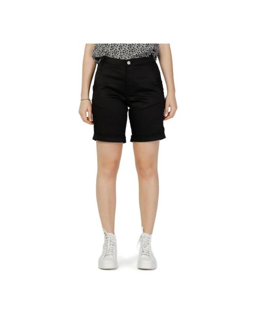 Vila Black Casual Shorts