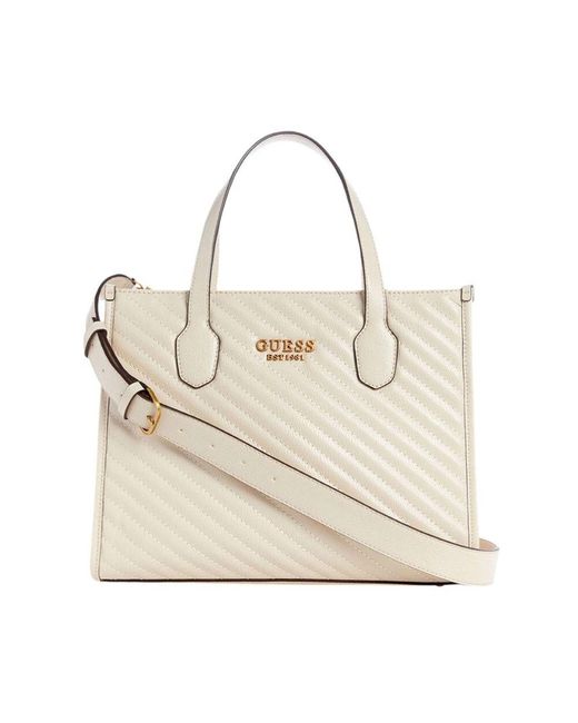 Guess Natural Silvana 2 fächer tote tasche