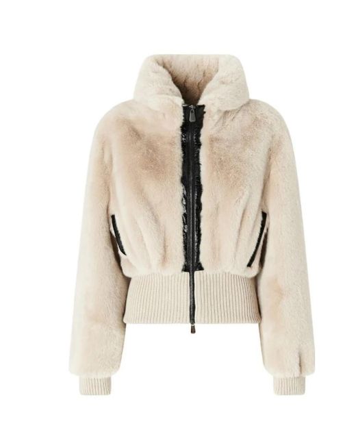 Pinko Natural Faux Fur & Shearling Jackets