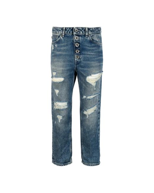 Dondup Blue Straight Fit Jeans