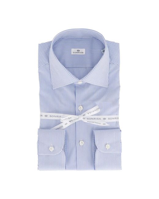Sonrisa Camicia Uomo in het Blue voor heren