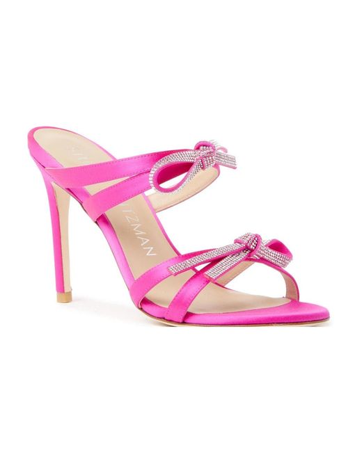 Stuart Weitzman Pink High Heel Sandals