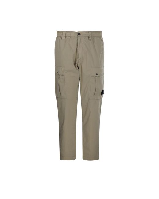 C P Company Green Slim-Fit Trousers for men