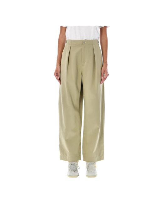 Burberry Green Wide Trousers