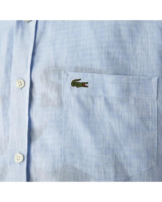 Lacoste Blue Casual Shirts for men