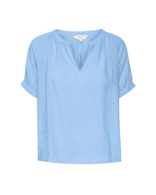 Part Two Overhemden ,Blauw ,Linnen Dusk Linnen Blouse in het Blue