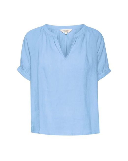 Part Two Blue Dusk Leinenbluse