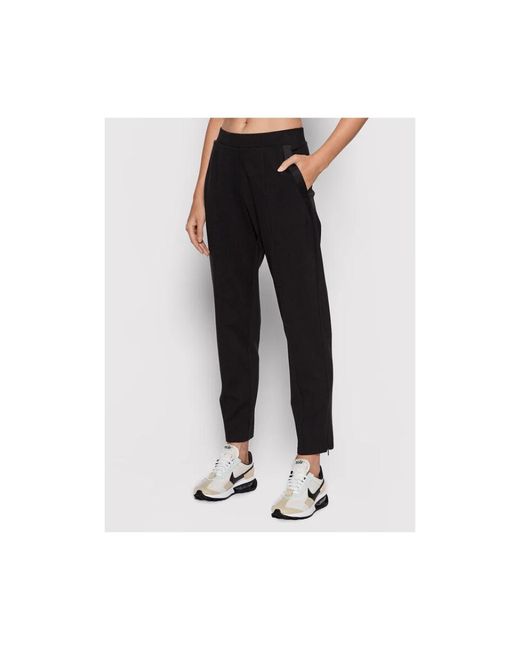 Calvin Klein Broeken ,Zwart ,Katoen Comfortabele Katoenen Chino's in het Black