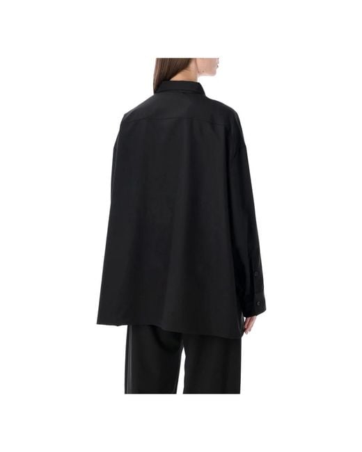 Thelatest Overhemden ,Zwart ,Daria Oversized Shirt in het Black