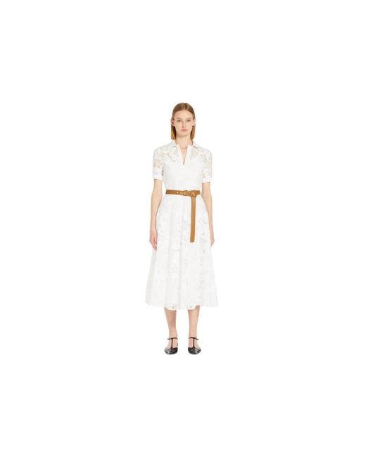 Max Mara Metallic Midi Dresses