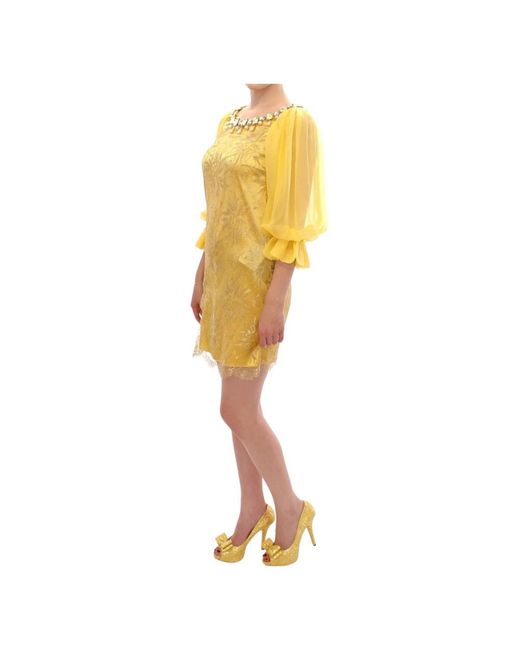 Dolce & Gabbana Yellow Party Dresses