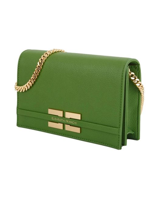 Elisabetta Franchi Green Cross Body Bags