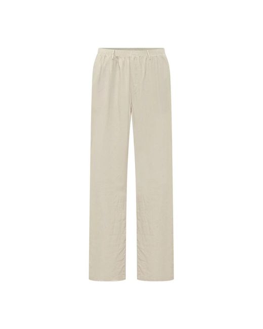 Cellar Door Natural Straight Trousers for men