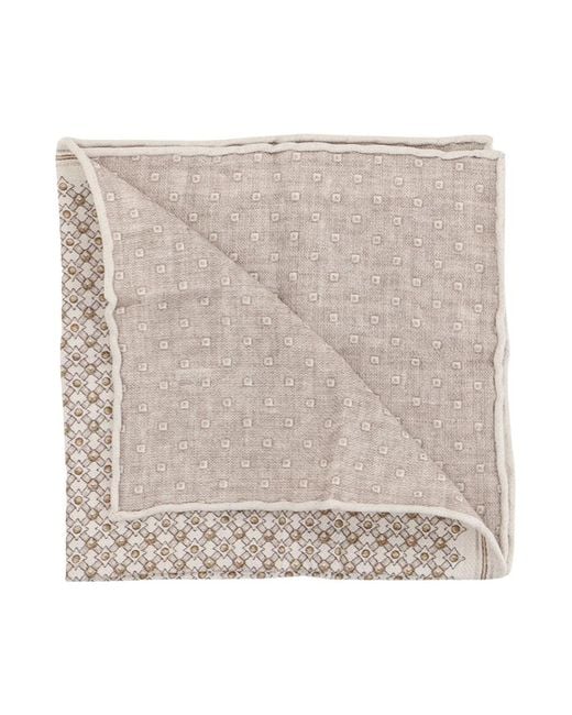 Brunello Cucinelli Natural Handkerchiefs for men