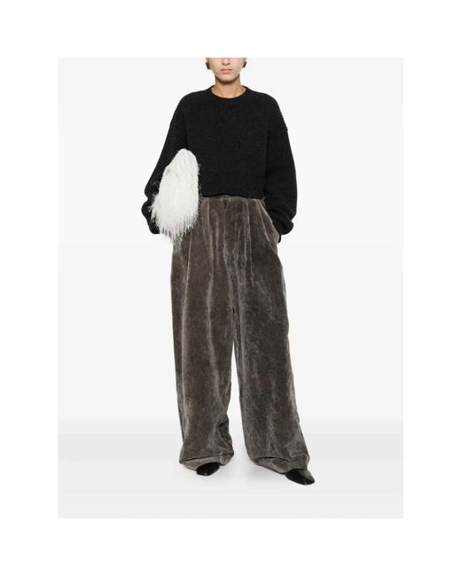 Uma Wang Gray Wide Trousers