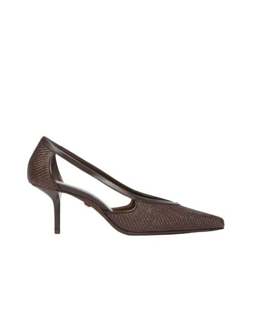 Max Mara Brown Pointed Toe Slip-On Pumps
