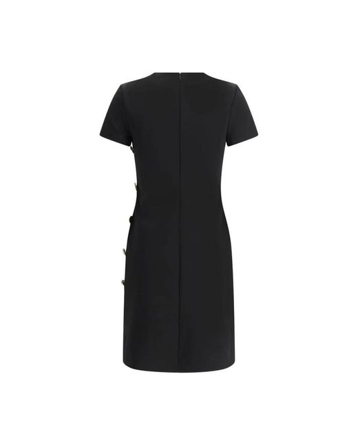 Vestido Corto Con Cuello En V Y Abertura Lateral, Mujer, Talla Givenchy de color Black