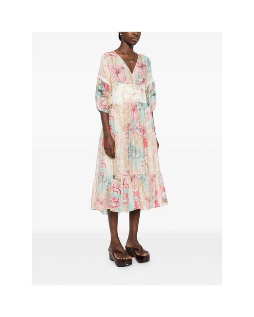 Ermanno Scervino Pink Midi Dresses