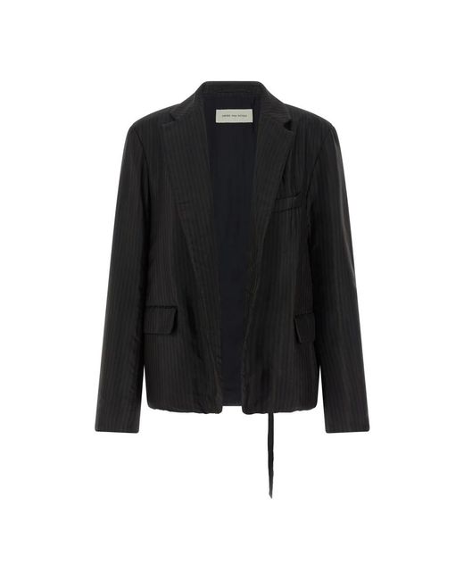Blazers Dries Van Noten de color Black