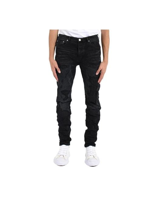 Purple Brand Black Slim-Fit Jeans for men