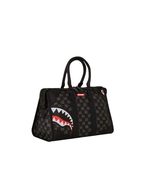 Sprayground Black Drip check mini duffle tasche