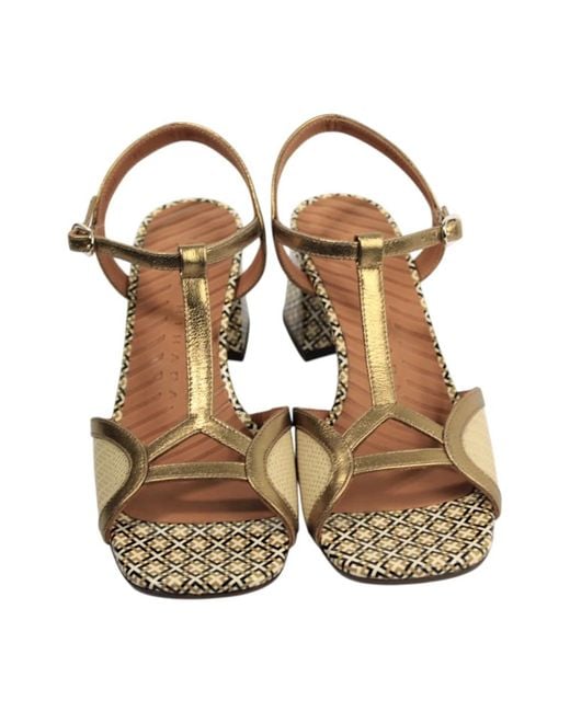 Chie Mihara Metallic High Heel Sandals