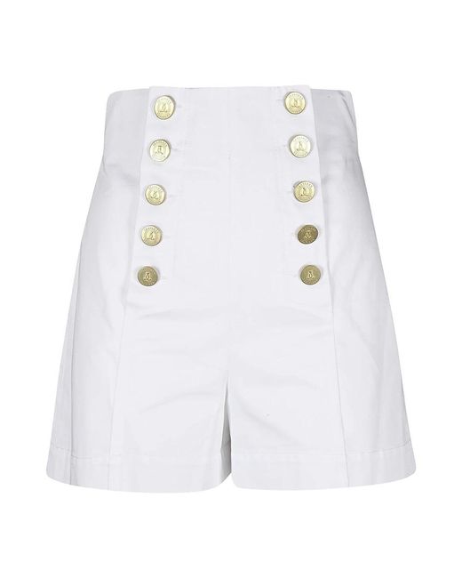 Seafarer White Short Shorts