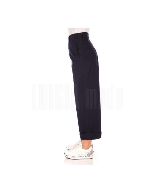 Aspesi Cropped Trousers in het Blue