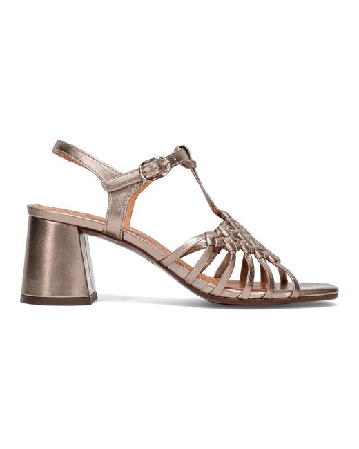 Chie Mihara Metallic High Heel Sandals
