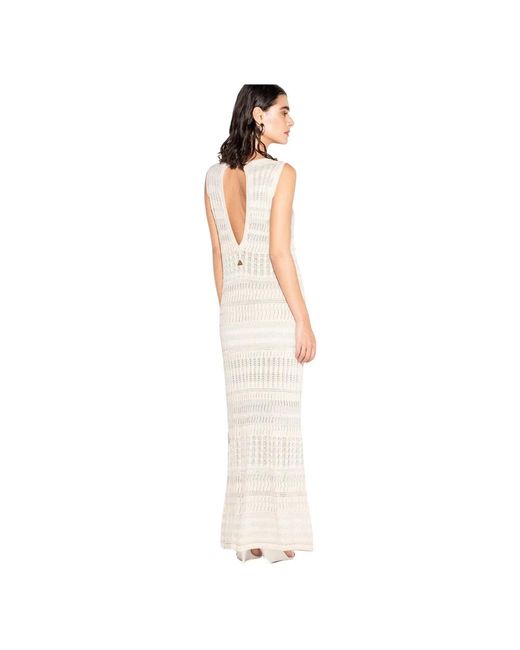 Akep White Knitted Dresses