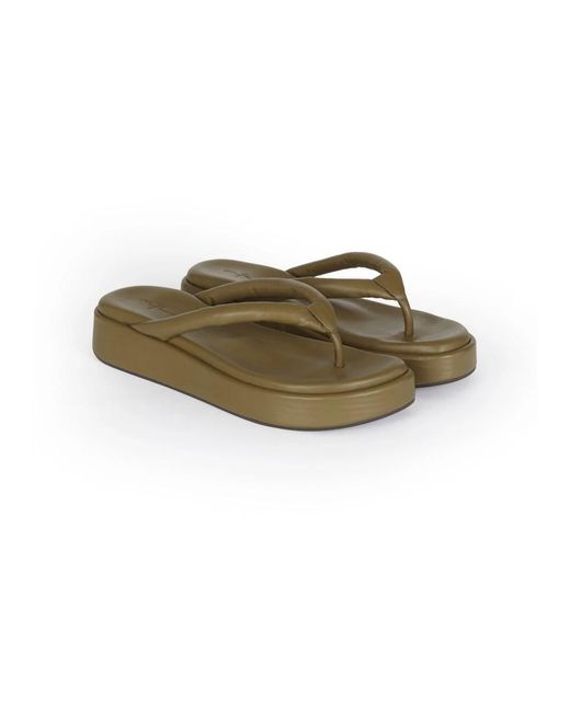 Cortana Brown Flip Flops