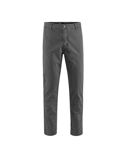 Pantaloni chino slim fit in cotone stretch di Bomboogie in Gray da Uomo