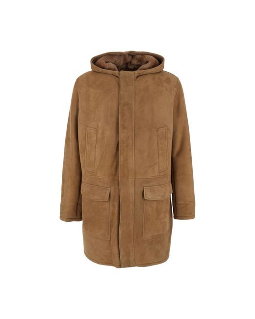 Single-Breasted Coats Arma de hombre de color Brown