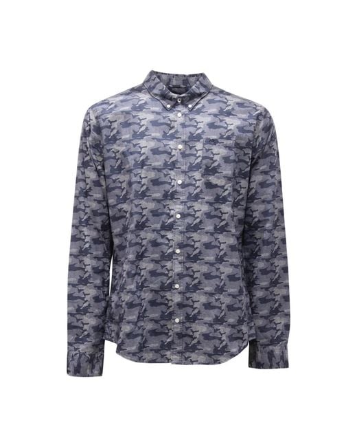 Sun 68 Blue Casual Shirts for men