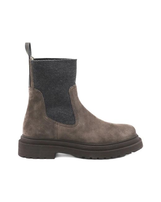 Scarpe Pelle-Donna di Brunello Cucinelli in Brown