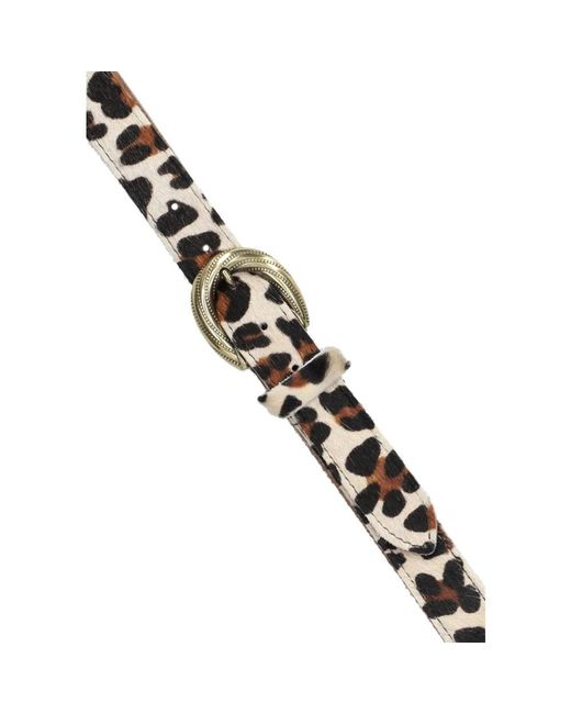 Notre-v Accessoires ,Bruin ,Wol Bruine Riem Voor Vrouwen in het Black