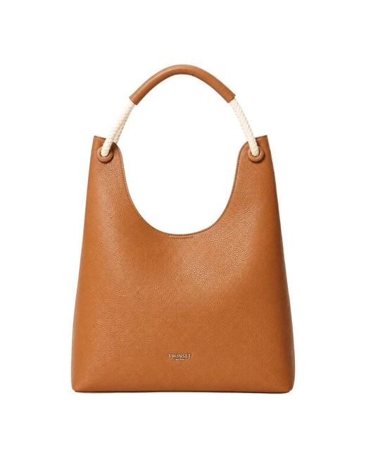 Twinset Brown Shoulder Bags