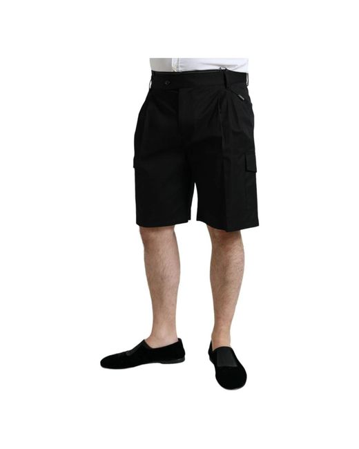 Dolce & Gabbana Black Casual Shorts for men