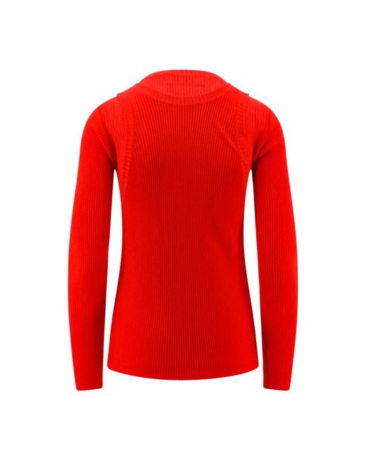 Marni Tops ,Rood ,Rode T-Shirts En Polos Met Knopen in het Red