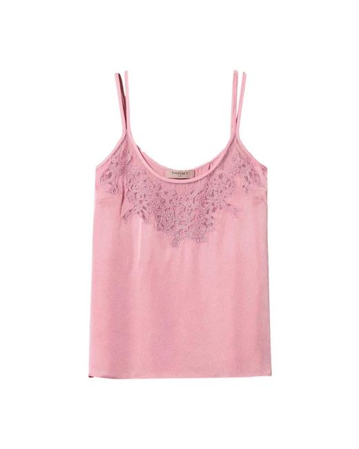 Twinset Pink Sleeveless Tops