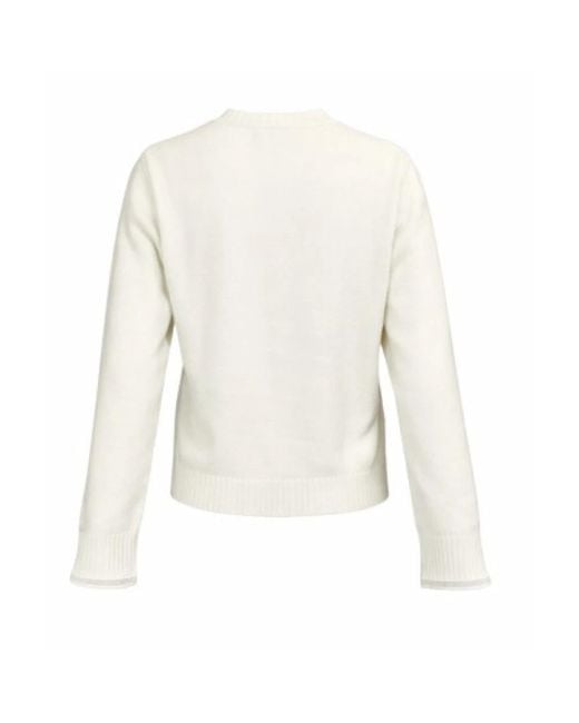 Fabiana Filippi White Round-Neck Knitwear