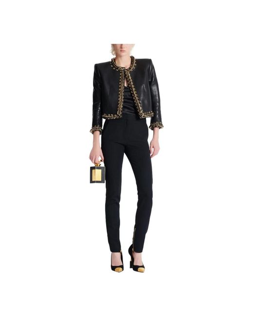 Balmain Slim-Fit Trousers in het Black
