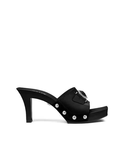 Zapatos de charol negro Versace de color Black