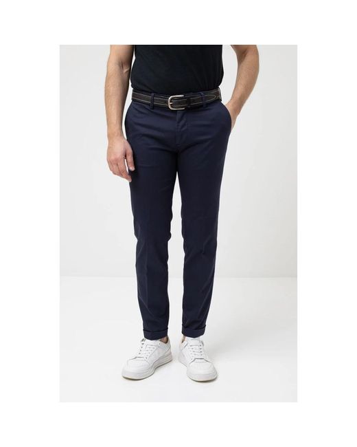 Re-hash Blue Slim-Fit Trousers for men