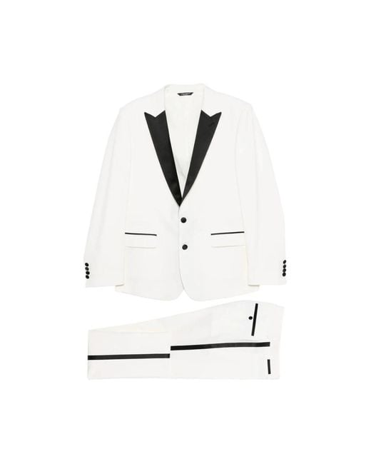 Dolce & Gabbana White Dolce & Gabbana Suits for men