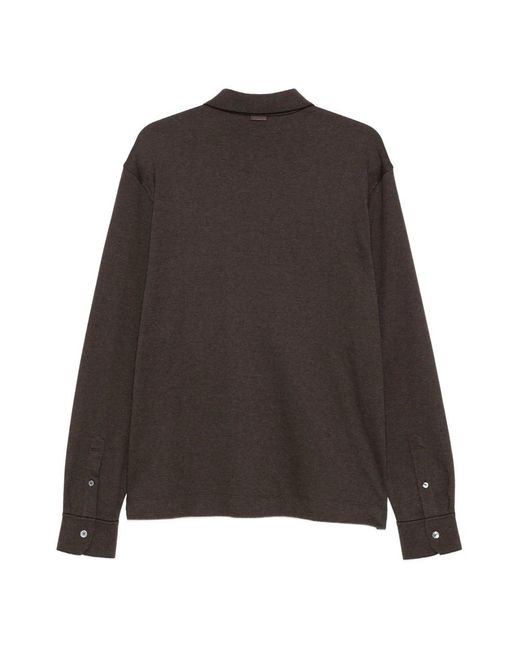 Zegna Brown Round-Neck Knitwear for men