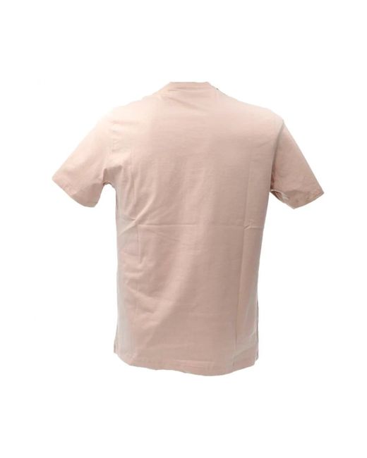 DISCLAIMER Casual kurzarm t-shirt in Pink für Herren