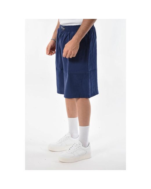 FAMILY FIRST Blue Casual Shorts for men