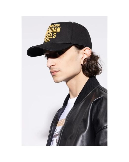 Caps di DSquared² in Black da Uomo