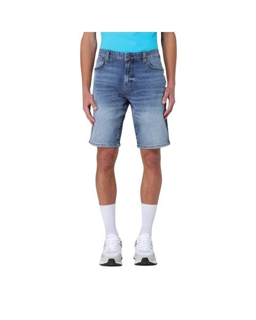 Boss Blue Denim Shorts for men
